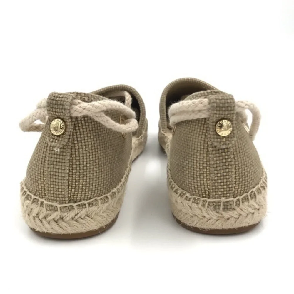Michael Kors Tan Gold Margie Lace-Up Espadrille Sandals size 8